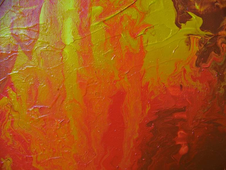 Original Abstract Painting by Jo and Jan Moore Romancing The Stone