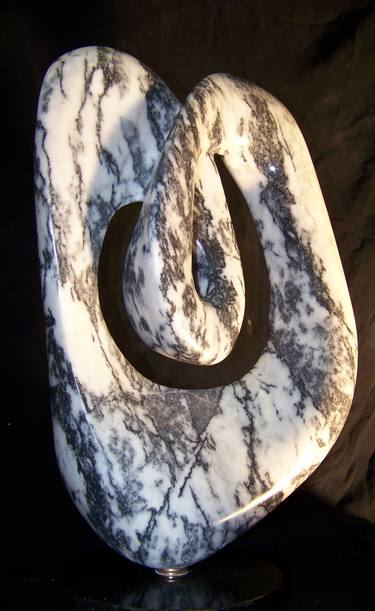 Original Abstract Expressionism Abstract Sculpture by Jo and Jan Moore Romancing The Stone