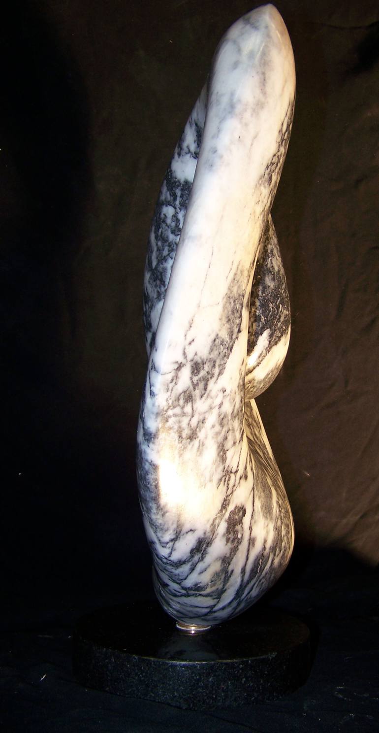 Original Abstract Expressionism Abstract Sculpture by Jo And Jan Moore Romancing The Stone