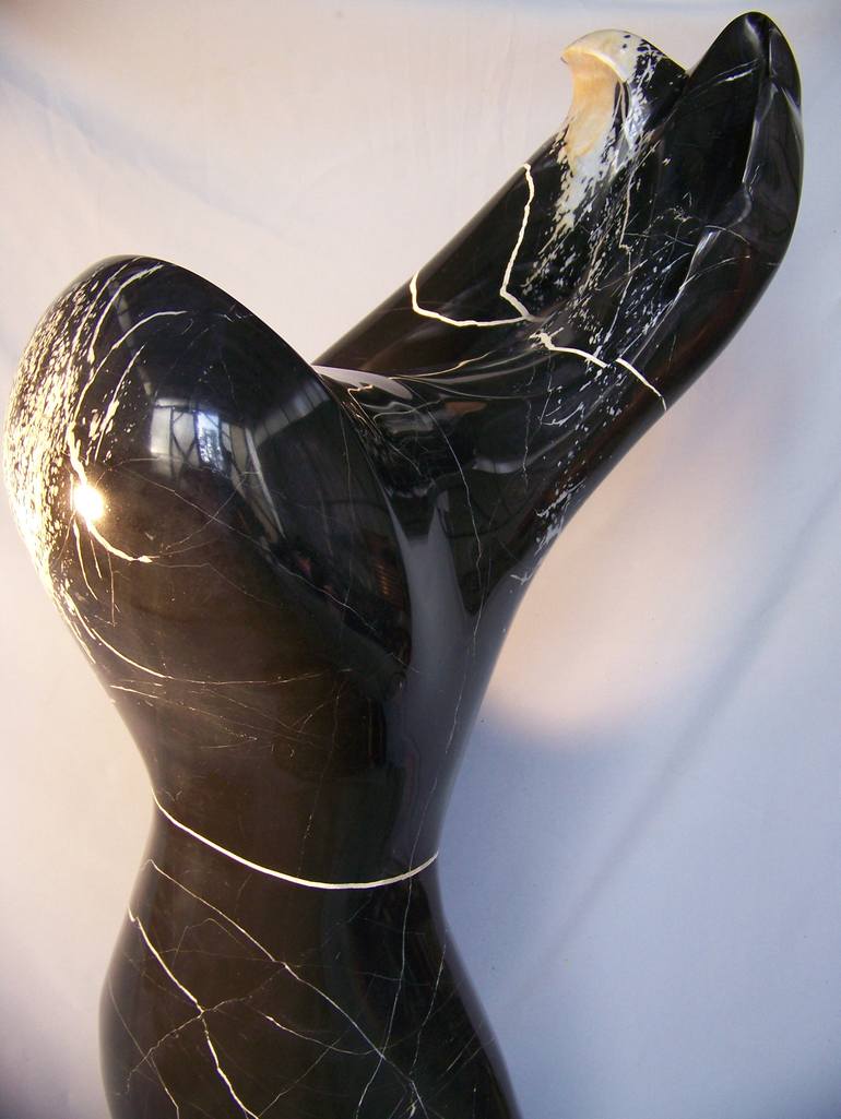 Original Abstract Expressionism Abstract Sculpture by Jo And Jan Moore Romancing The Stone