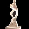 Rain Dance
13x34x6 in ~ Sculpture, Carrara Marble
mounted on marble base