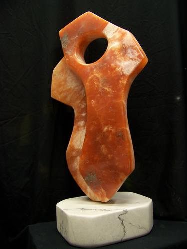 Original Abstract Expressionism Abstract Sculpture by Jo and Jan Moore Romancing The Stone