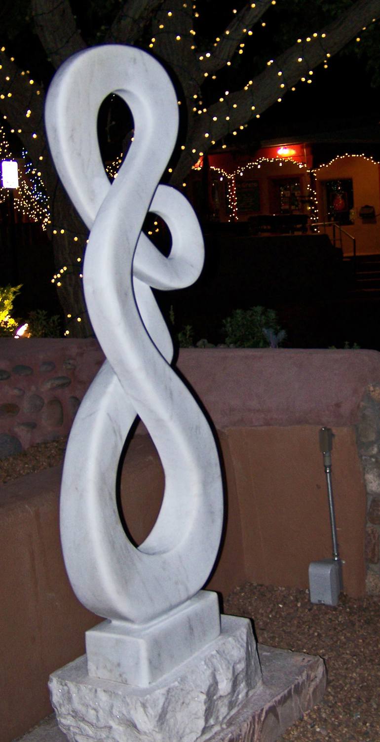 Original Abstract Expressionism Abstract Sculpture by Jo and Jan Moore Romancing The Stone