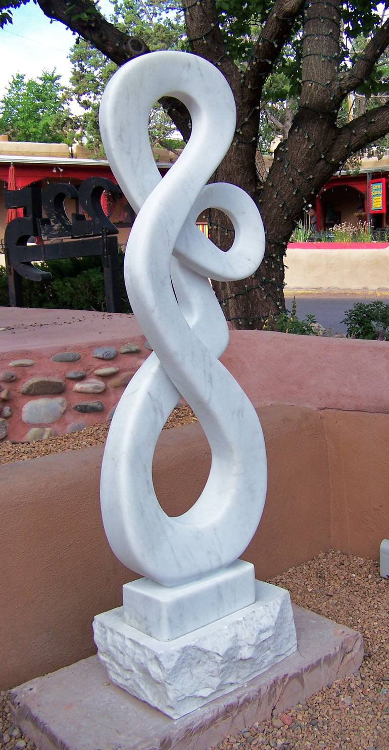 Original Abstract Expressionism Abstract Sculpture by Jo and Jan Moore Romancing The Stone