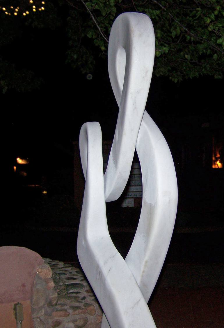 Original Abstract Expressionism Abstract Sculpture by Jo and Jan Moore Romancing The Stone