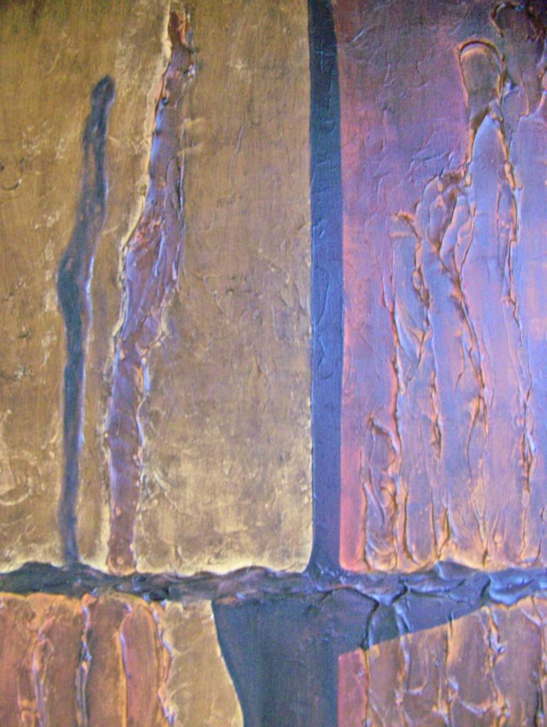 Original Abstract Painting by Jo and Jan Moore Romancing The Stone