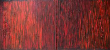 Original Abstract Paintings by Jo and Jan Moore Romancing The Stone