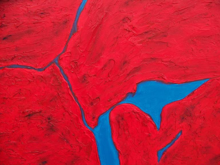 Original Abstract Expressionism Abstract Painting by Jo And Jan Moore Romancing The Stone