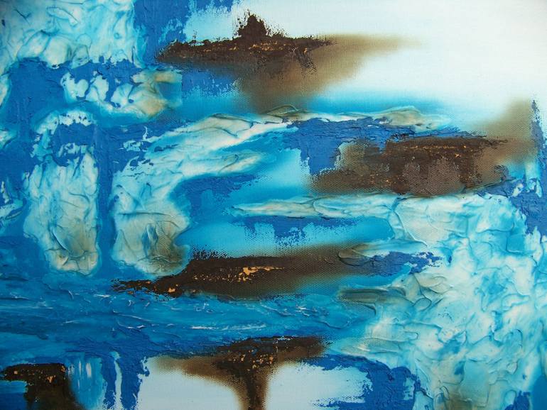 Original Abstract Expressionism Abstract Painting by Jo And Jan Moore Romancing The Stone