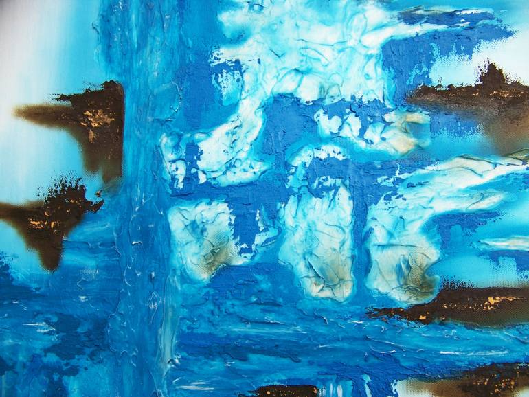 Original Abstract Expressionism Abstract Painting by Jo And Jan Moore Romancing The Stone