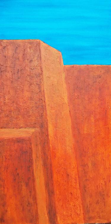 Print of Abstract Architecture Paintings by Jo and Jan Moore Romancing The Stone