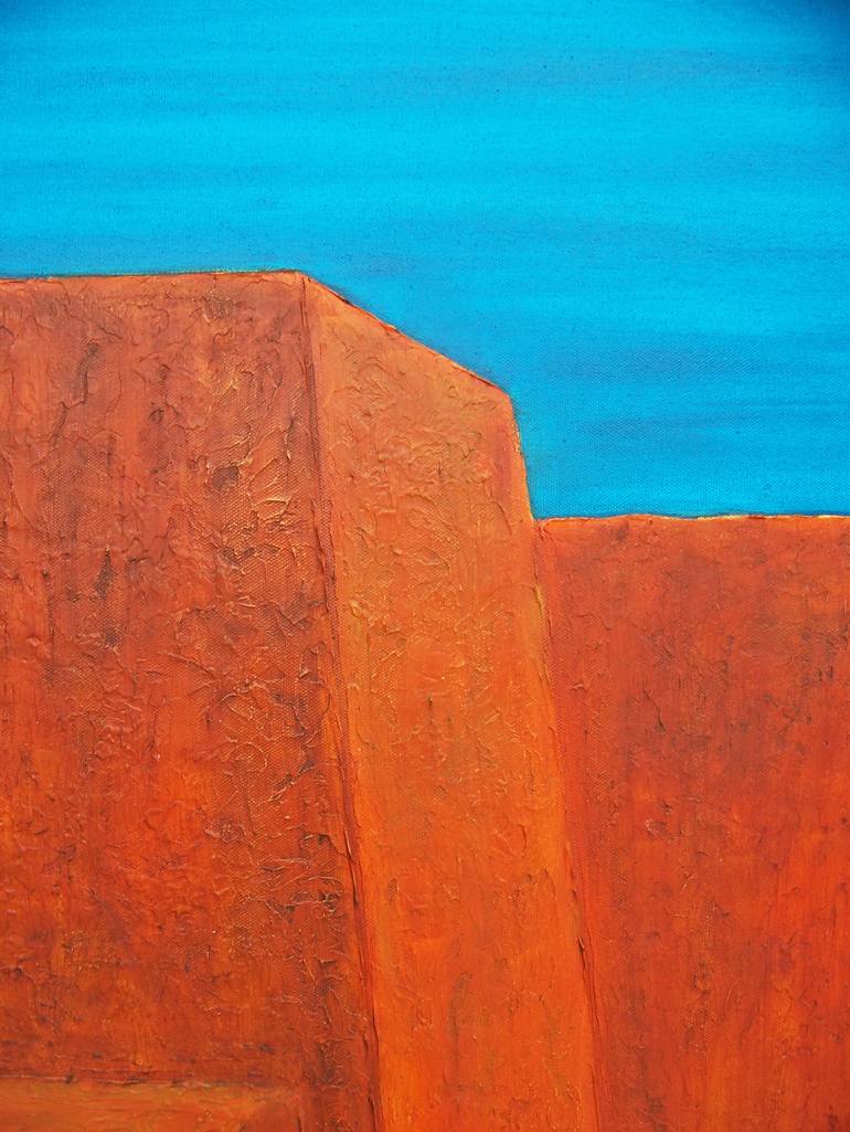 Original Abstract Architecture Painting by Jo And Jan Moore Romancing The Stone