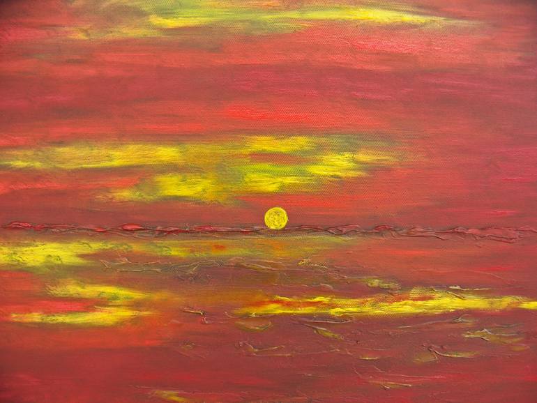 Original Abstract Landscape Painting by Jo And Jan Moore Romancing The Stone