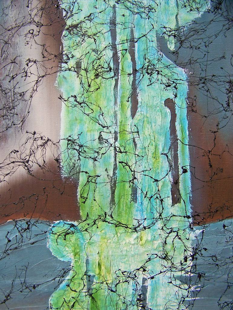 Original Abstract Expressionism Abstract Painting by Jo and Jan Moore Romancing The Stone