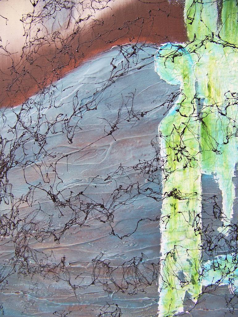 Original Abstract Painting by Jo and Jan Moore Romancing The Stone