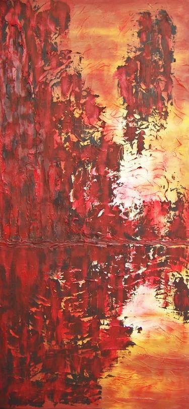 Original Abstract Expressionism Abstract Paintings by Jo and Jan Moore Romancing The Stone