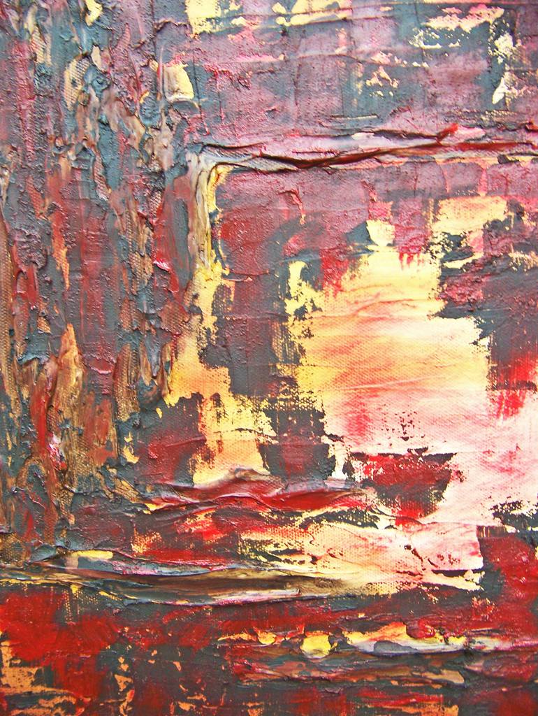 Original Abstract Expressionism Abstract Painting by Jo and Jan Moore Romancing The Stone