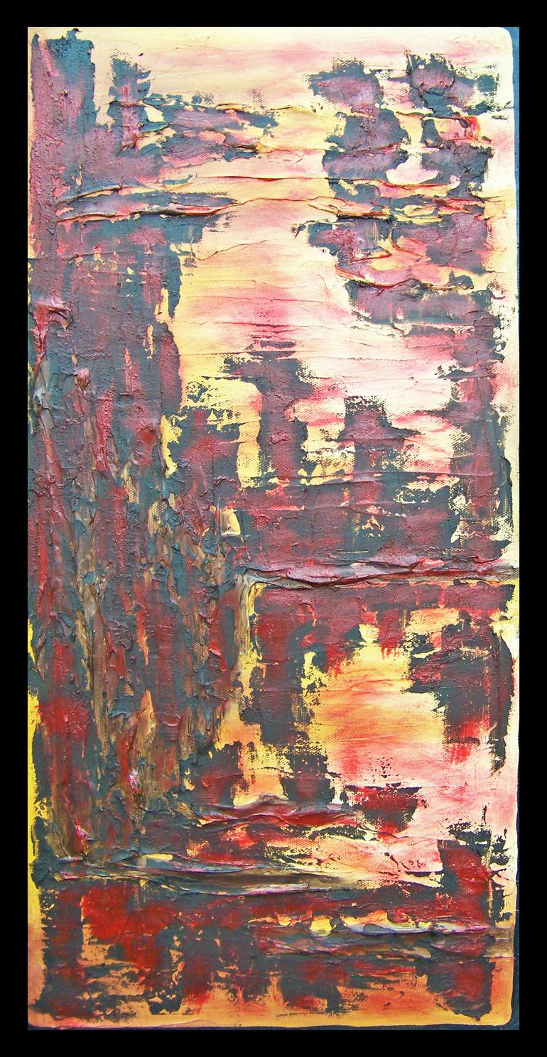 Original Abstract Expressionism Abstract Painting by Jo and Jan Moore Romancing The Stone