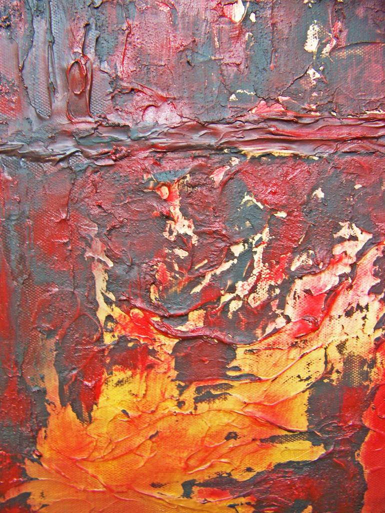 Original Abstract Expressionism Abstract Painting by Jo and Jan Moore Romancing The Stone