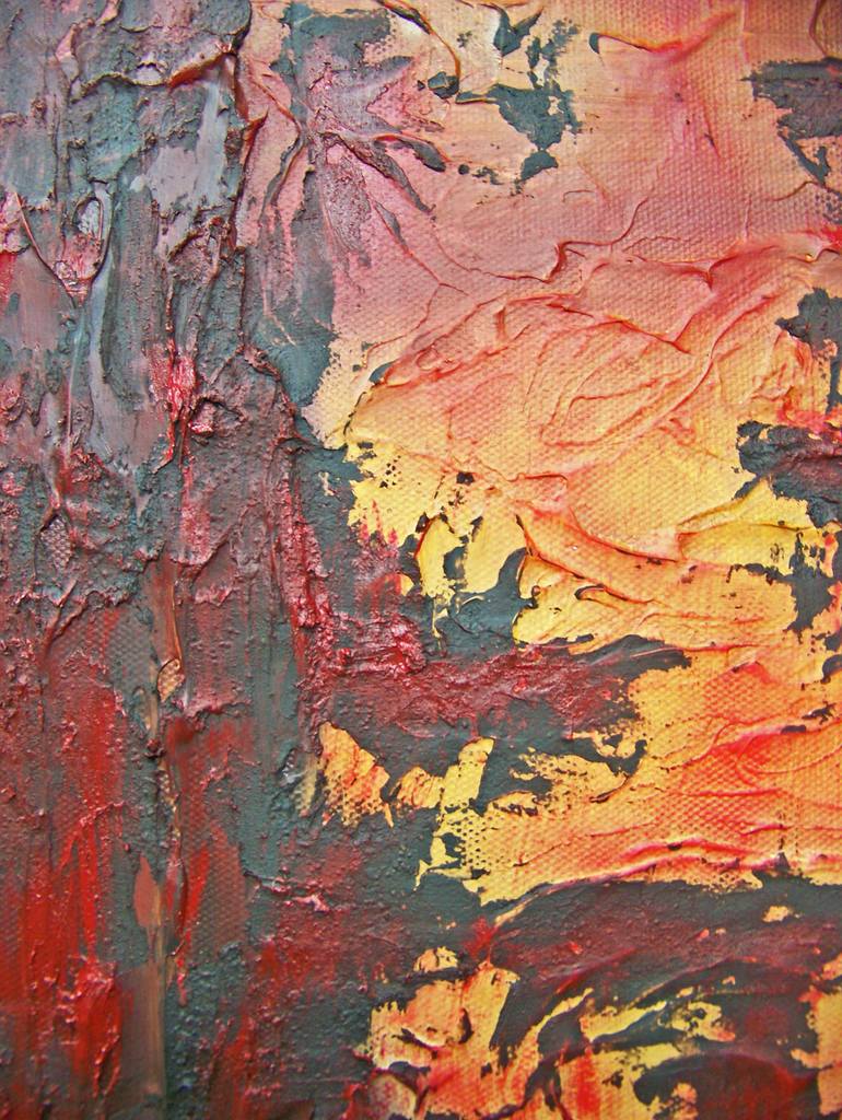 Original Abstract Expressionism Abstract Painting by Jo and Jan Moore Romancing The Stone