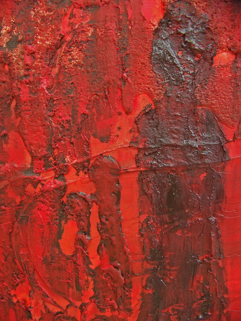 Original Abstract Painting by Jo and Jan Moore Romancing The Stone