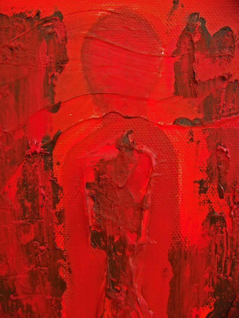 Original Expressionism Abstract Painting by Jo And Jan Moore Romancing The Stone