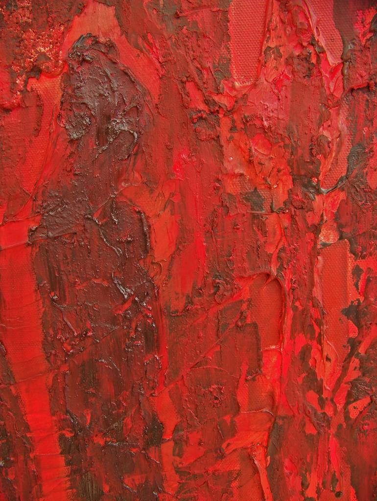 Original Expressionism Abstract Painting by Jo And Jan Moore Romancing The Stone