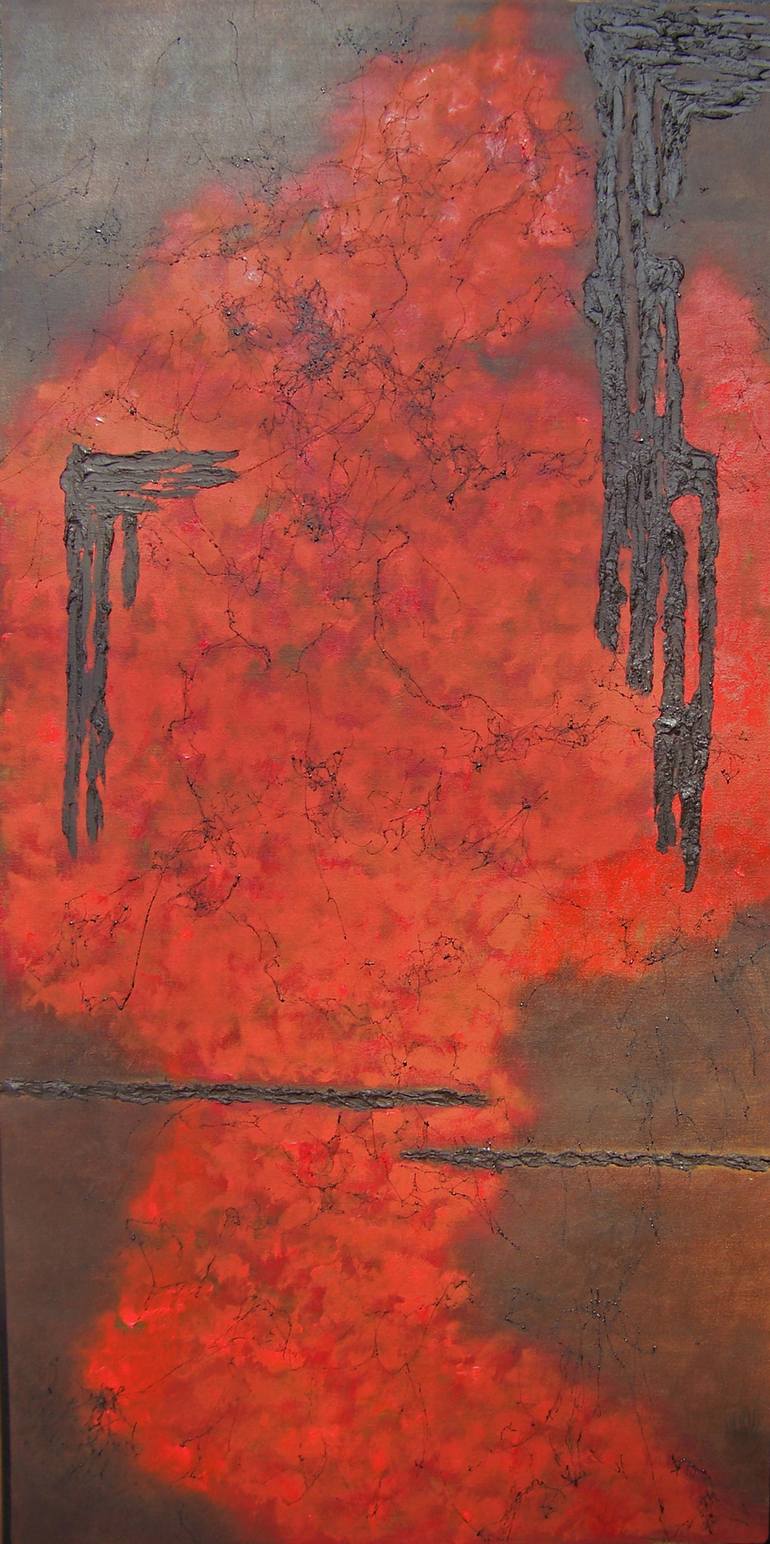 Print of Abstract Expressionism Abstract Paintings by Jo And Jan Moore Romancing The Stone