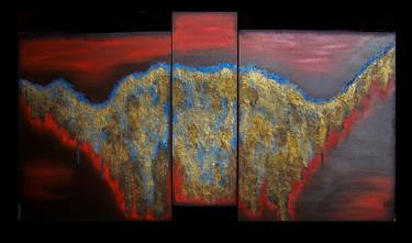 Original Abstract Paintings by Jo and Jan Moore Romancing The Stone