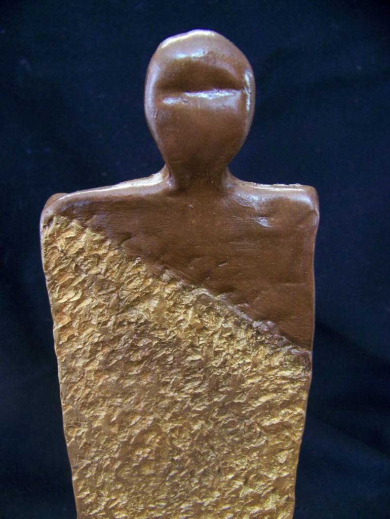 Original Abstract Expressionism Abstract Sculpture by Jo And Jan Moore Romancing The Stone