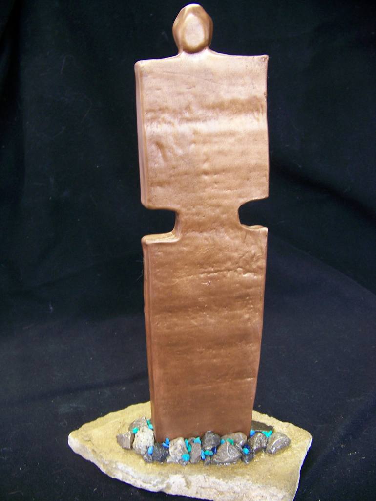 Original Abstract Sculpture by Jo and Jan Moore Romancing The Stone