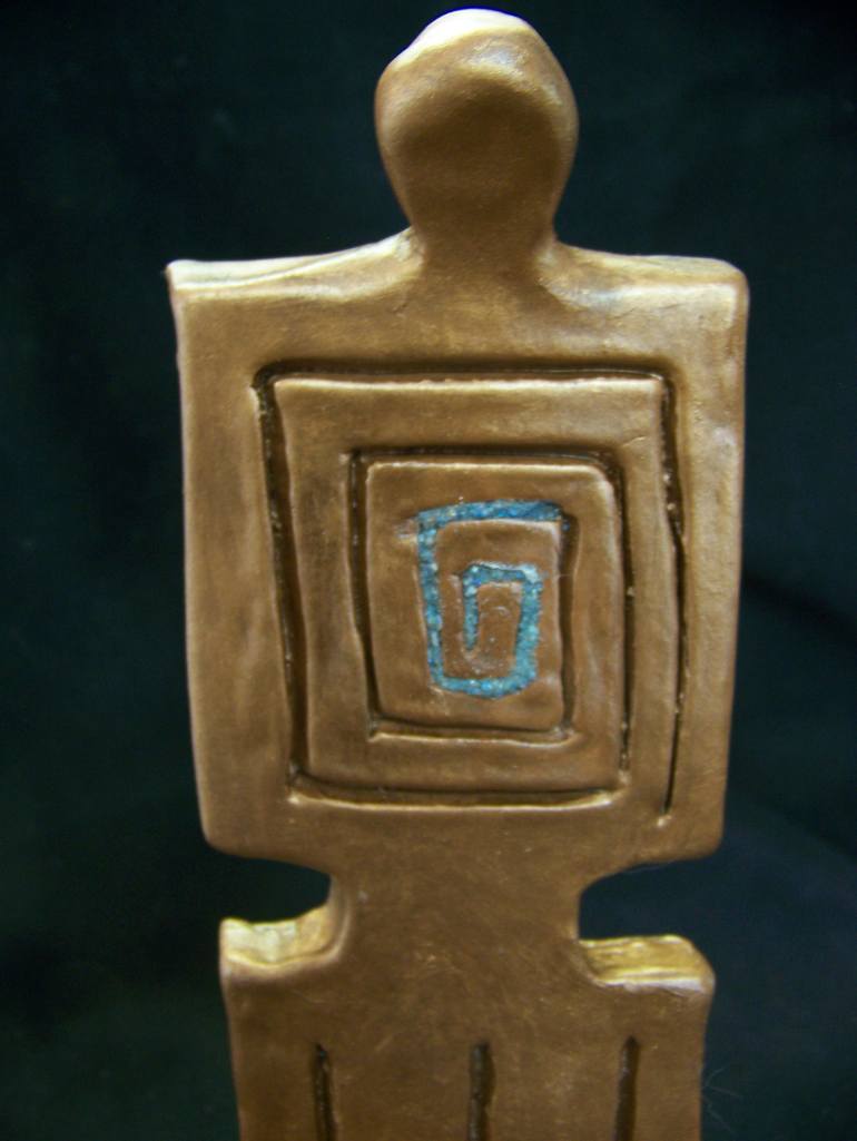 Original Abstract Expressionism Abstract Sculpture by Jo And Jan Moore Romancing The Stone