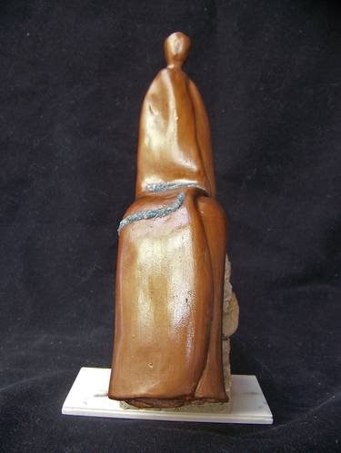 Original Abstract Expressionism Abstract Sculpture by Jo and Jan Moore Romancing The Stone