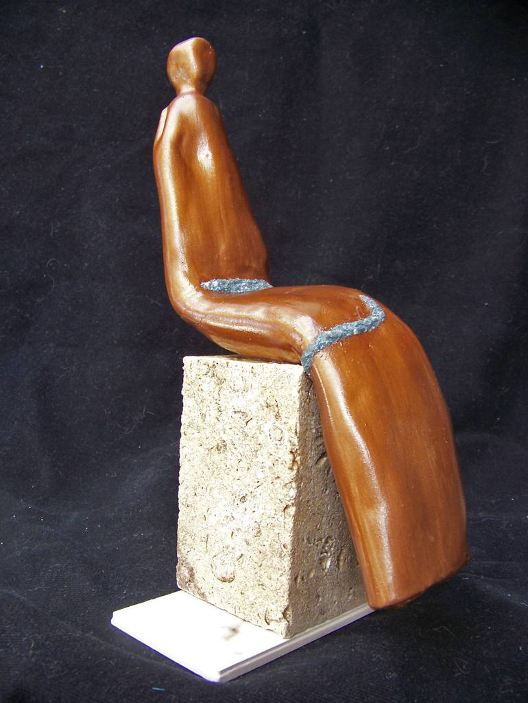 Original Abstract Sculpture by Jo and Jan Moore Romancing The Stone