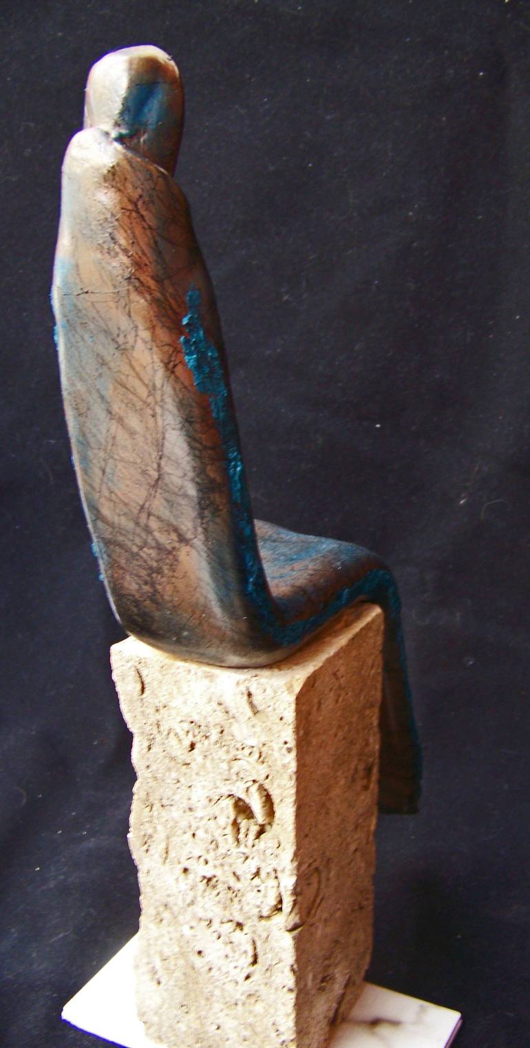 Original Abstract Expressionism Abstract Sculpture by Jo and Jan Moore Romancing The Stone