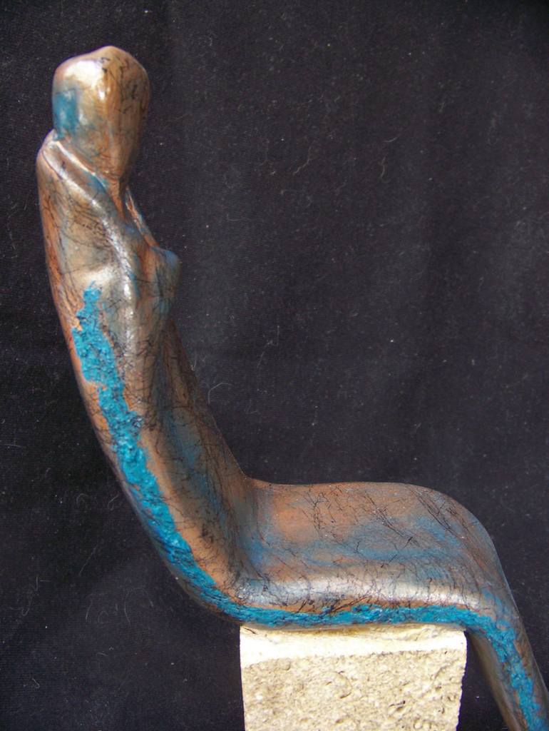 Original Abstract Sculpture by Jo and Jan Moore Romancing The Stone