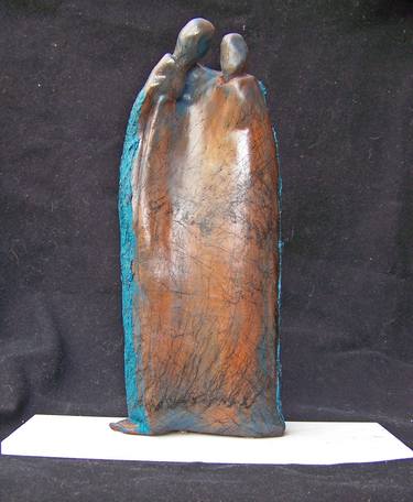 Original  Sculpture by Jo and Jan Moore Romancing The Stone