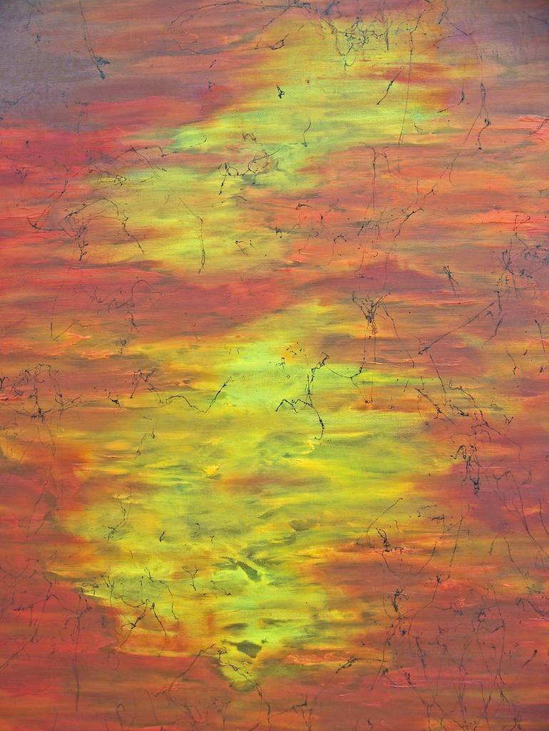Original Abstract Expressionism Abstract Painting by Jo And Jan Moore Romancing The Stone
