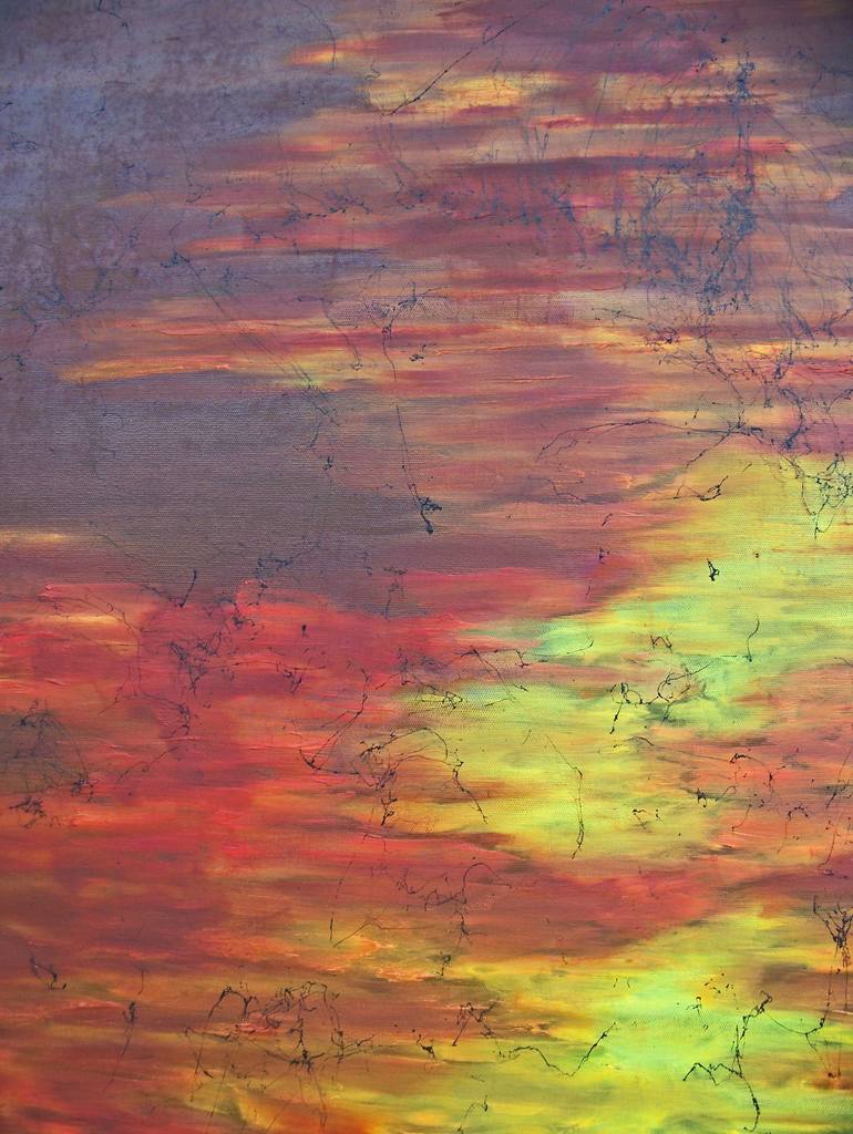 Original Abstract Expressionism Abstract Painting by Jo And Jan Moore Romancing The Stone