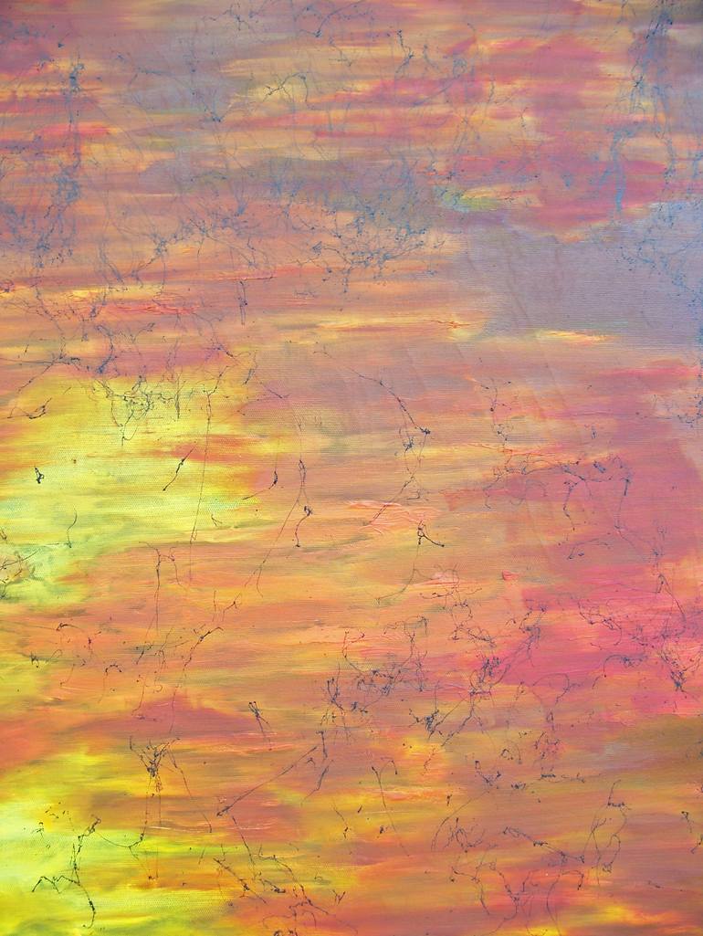Original Abstract Expressionism Abstract Painting by Jo And Jan Moore Romancing The Stone
