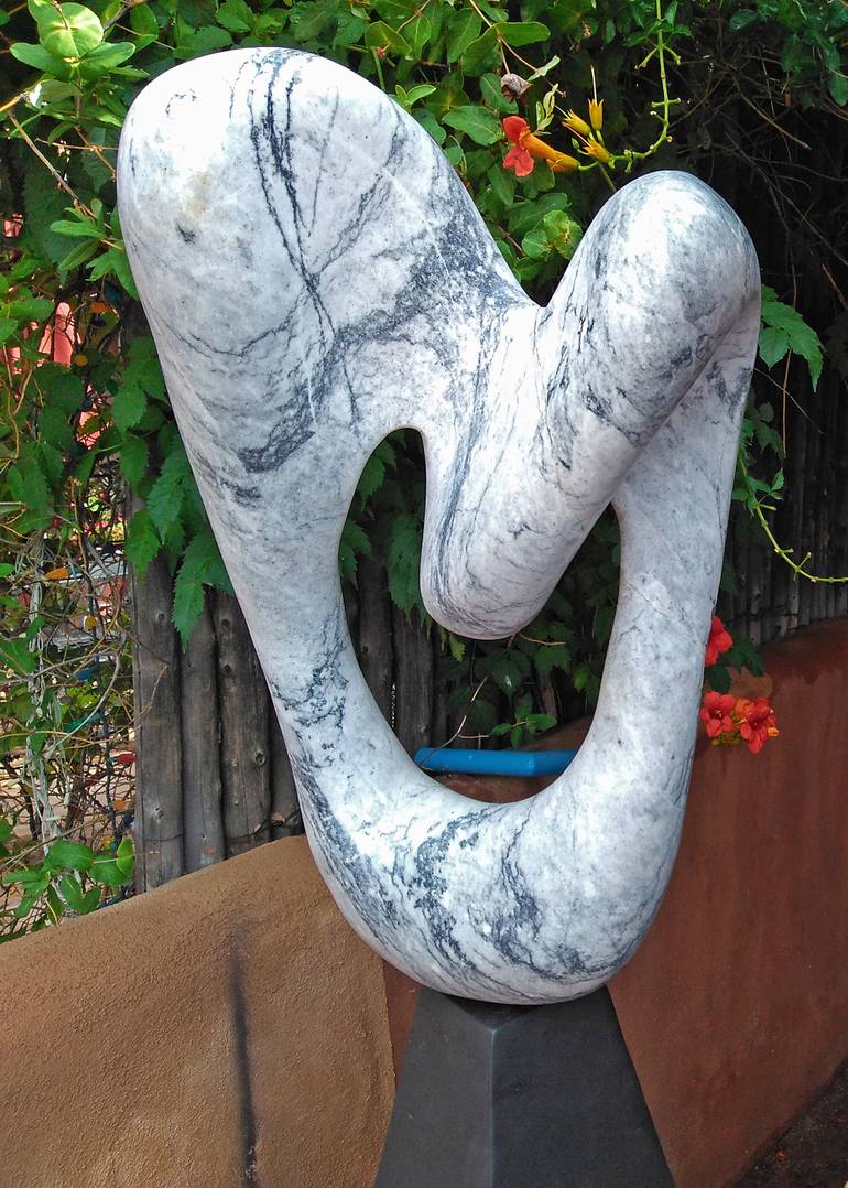 Original Abstract Sculpture by Jo and Jan Moore Romancing The Stone