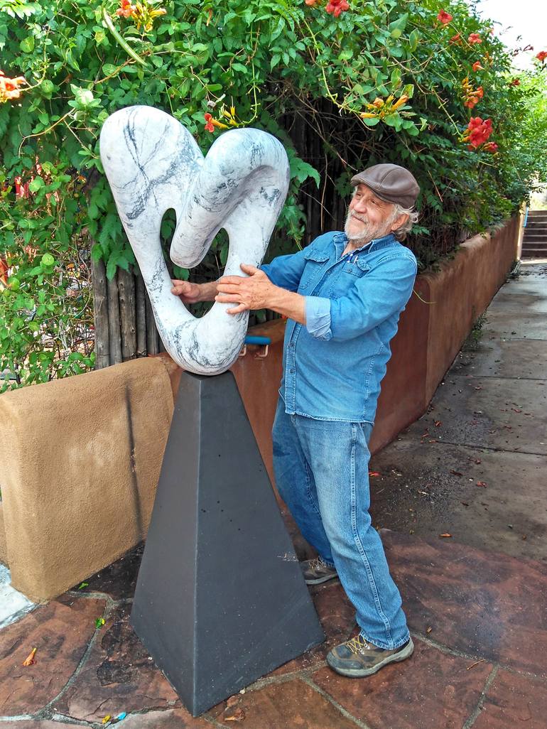 Original Abstract Sculpture by Jo and Jan Moore Romancing The Stone