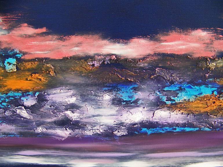 Original Abstract Landscape Painting by Jo And Jan Moore Romancing The Stone
