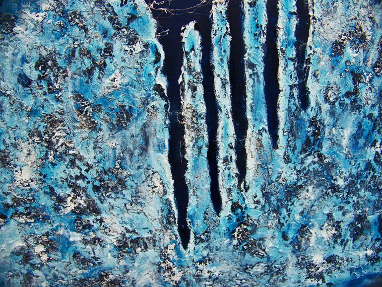 Original Abstract Expressionism Abstract Painting by Jo and Jan Moore Romancing The Stone