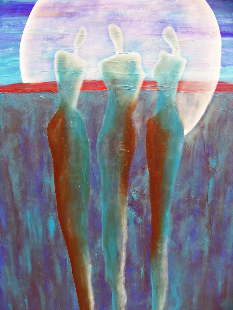 Original Abstract Expressionism Abstract Painting by Jo And Jan Moore Romancing The Stone