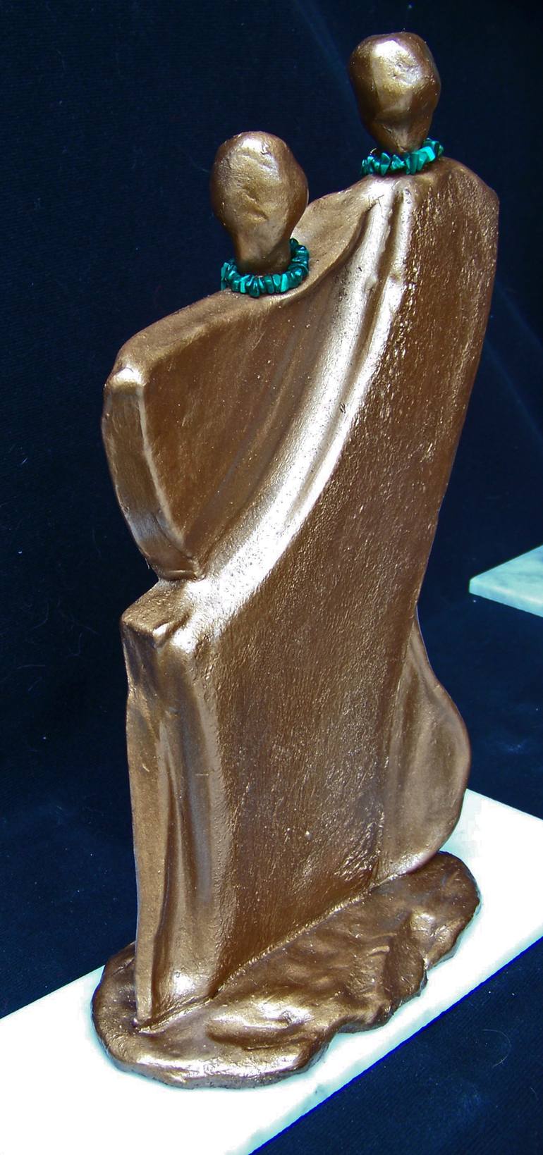 Original Abstract Expressionism Abstract Sculpture by Jo and Jan Moore Romancing The Stone