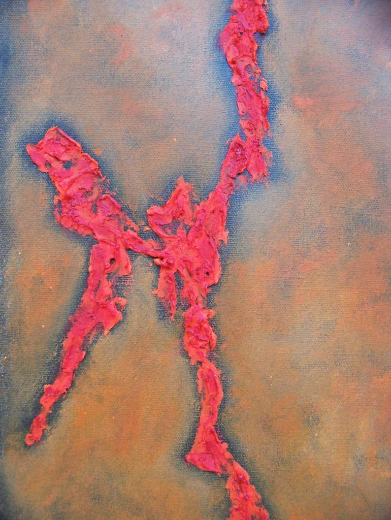 Original Abstract Expressionism Abstract Painting by Jo and Jan Moore Romancing The Stone