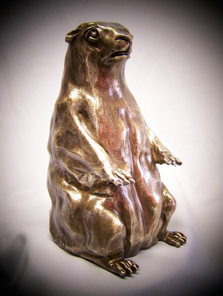 Original Animal Sculpture by Jo and Jan Moore Romancing The Stone