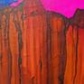 Jo Moore's compelling original artwork draws on inspiration from nature, displaying dramatically rich textural surfaces. Sought after both nationally and internationally, and collected world-wide for more than forty years, she is among those rare lifetime studio artists able to cross boundary lines, working in multi-dimensional disciplines. Landscape, Ink and Oil on canvas, abstract, sky, horizon, canyons, mesas , calm, minimalism, sealed, archival, ready to hang. 24x12x2.5 deep museum profile
