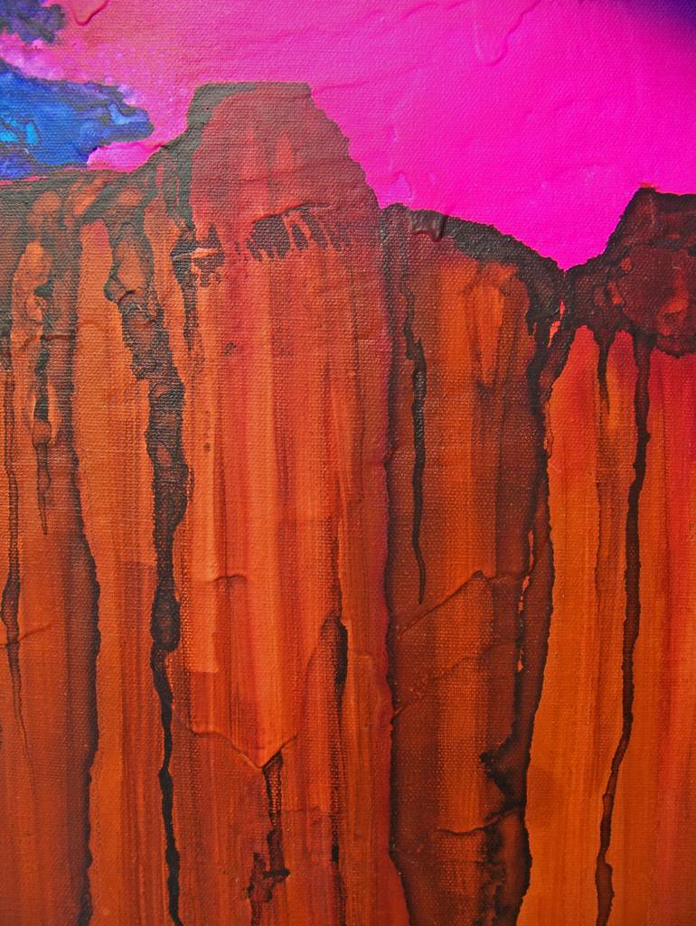 Original Abstract Landscape Painting by Jo And Jan Moore Romancing The Stone